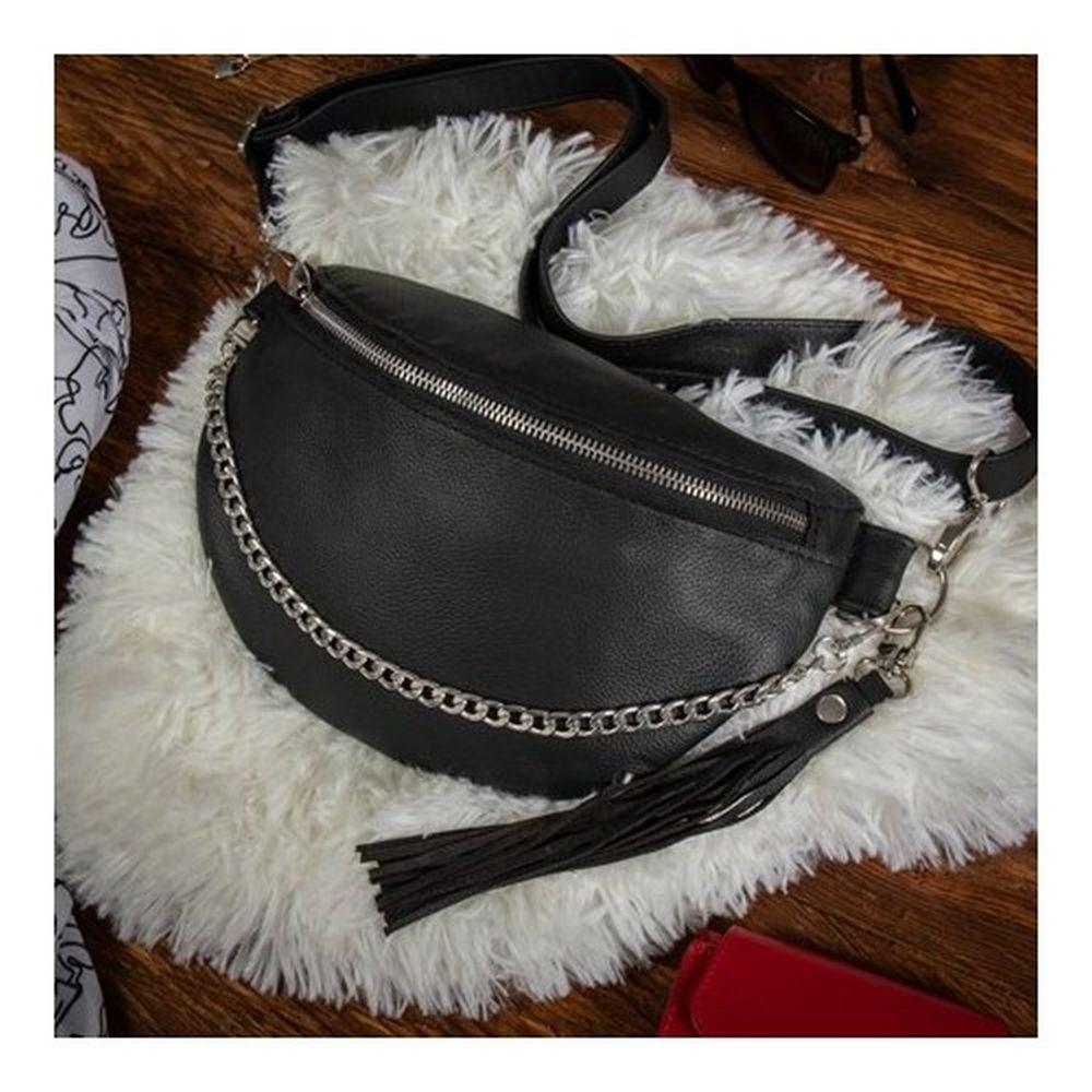 nerka damska skora naturalna czarna telimene